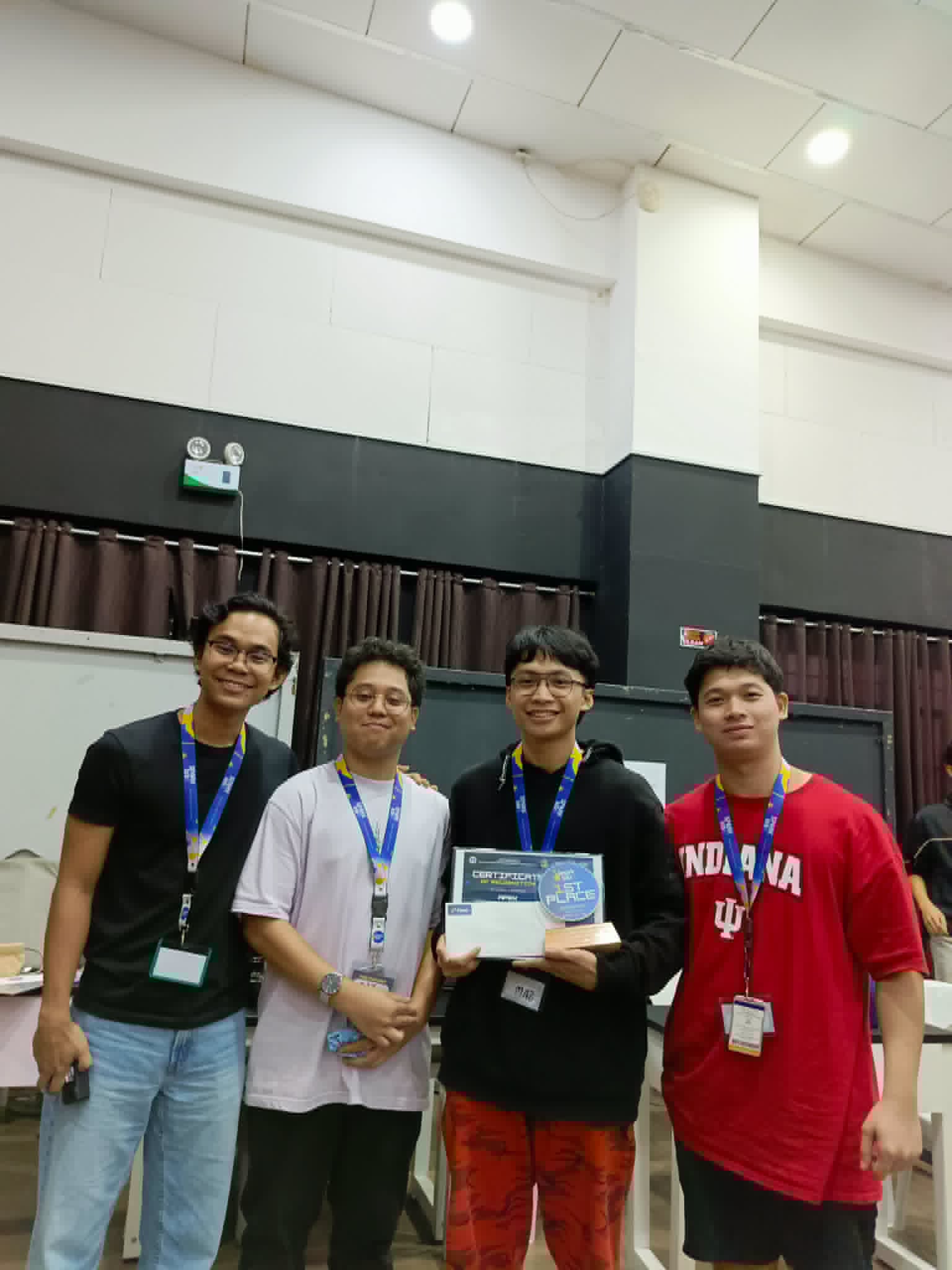 Team APEX after winning first place at SparkLAB Hackathon 2025