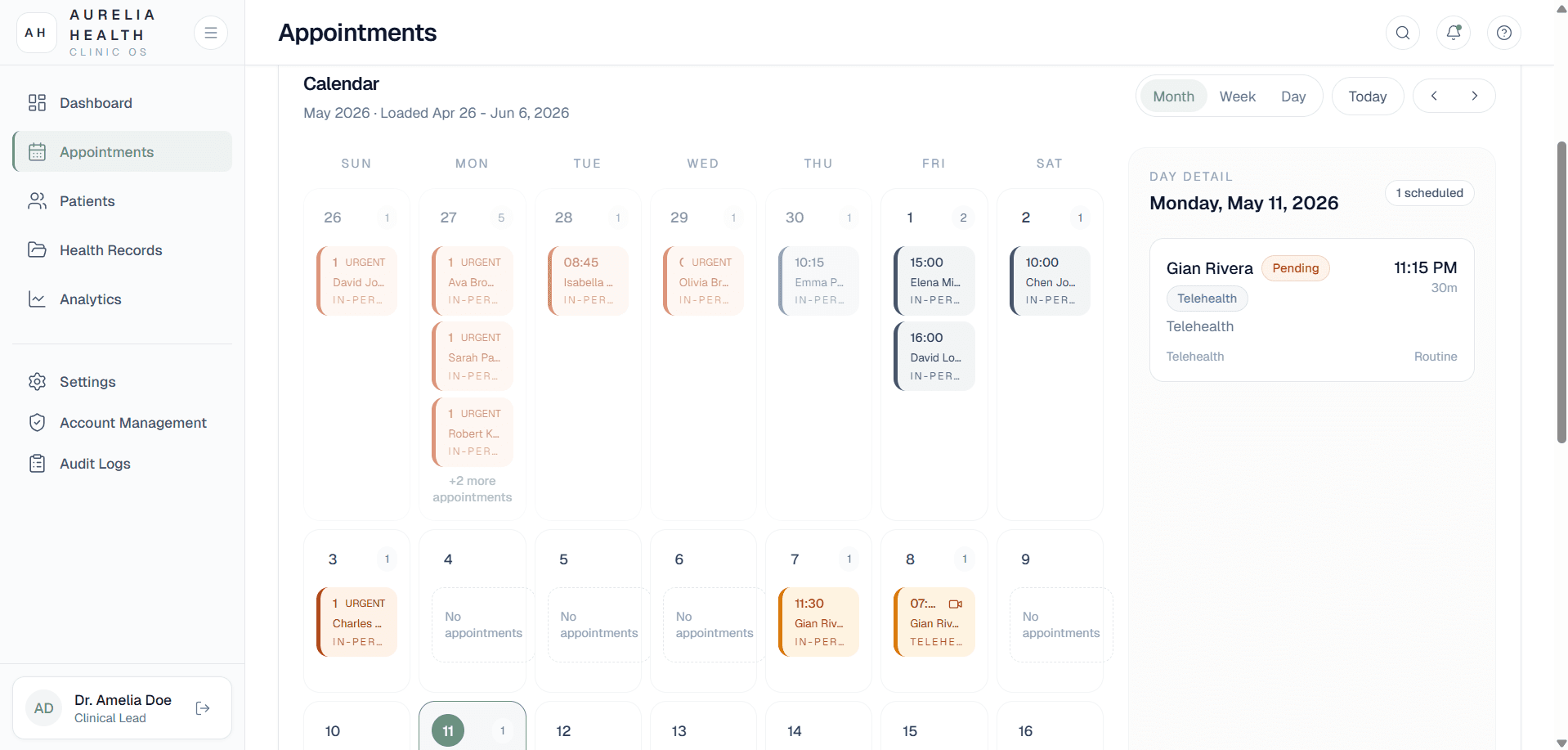 Appointment Calendar